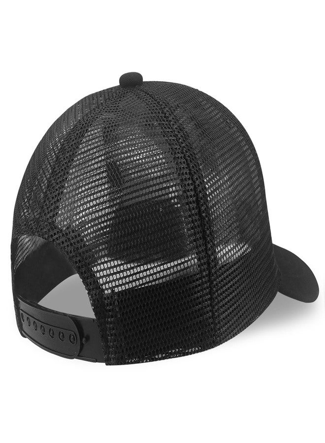 SJUDHHG Christian Faith Hats for Men Women, Cross Hat, Jesus Embroidered Adjustable Baseball Cap Black - Image 3